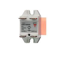 Carlo Gavazzi RF1A23D25 SSR 1-pole panel mount SSR, Zero-cross switching, Operating voltage (Ue): 24 - 280 Vac (600 Vp), Rated current (Ie): 25 Aac, Control voltage (Uc): 18 - 28.8 Vdc, Built-in overvoltage protection, Certified (EN60335-1), Packed x10