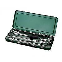 SATA 09092ME-12 25PC 1/2"DR 12PT METRIC SOCKET SET