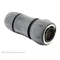 Eaton Souriau-Sunbank UTGX6JC14E18P Plugs Plug, with cable gland backshell, with 18 male solder contacts, IP68/69K in unmated conditions