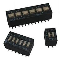 CTS Electronic Components 204-9STR DIP Switches DIP SW Gull Wing Gold Plated 5 SW SPST, TUBE PACK