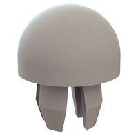 Essentra Components 62PP022RG09 Hole Plugs Hole Plug, .218 Hole, .031-.094 Panel Thk, Dome
