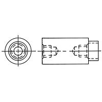RAF Electronic Hardware 3050-C-440-B-5 Swage 1/4 Rd X 7/16 Length Round Swage Standoff