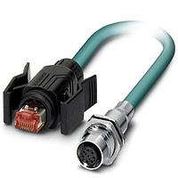 PHOENIX CONTACT 1412383 Ethernet Cables / Networking Cables VS-M12FSBP-IP67/B- 94B-LI/5,0