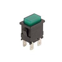 E-Switch PB1973DBLKYILEF4 Standard Switches ILLUM PUSHBUTTON SPST 15A 250V