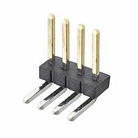 Harwin M50-3930442 Pin Strip 4 WAY SIL HORIZ PCT P/HDR