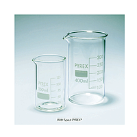 Pyrex Py.1015.02M Hi-grade Glass Tall Beaker (with Spout, 50ml)