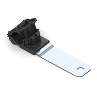 HellermannTyton 151-01445 Ratchet Clamp Ratchet P-Clamp, 0.52 - 0.77" Bundle Dia, 180 Long, 0.33" Hole Dia, PA66HIRHSUV/ST/ZN, Black, 200/ctn