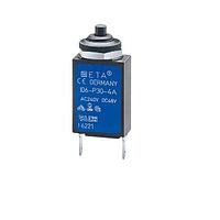 E-T-A Circuit Breakers 106-M2-P30-4.5A Thermal Overcurrent Min Ord Qty 50. Miniaturised single pole thermal circuit breaker with push-to-reset tease free, trip-free, snap action mechanism (R-type TO CBE to EN 60934), threadneck mounting.  Approved to CBE standard EN 60934 (IEC 60934). For higher current rati