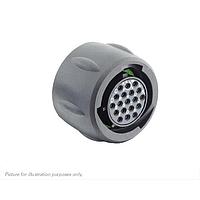 Eaton Souriau-Sunbank UTSX614E19SX Plugs Plug, without backshell, with 19 female solder contacts, IP68/69K in unmated conditions, keying X