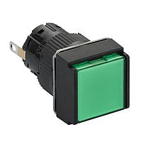 SCHNEIDER XB6ECV3BP Panel Mount Indicators / Switch Indicators PL, Square, green, 24V,