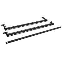 Hammond Manufacturing HCM198BK Racks & Rack Cabinets Formed Cable Manager Horizontal Lacing Strip 8"D Offset - Pack of 10