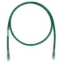 Panduit UTPK6A14GR Cat 6a Keyed Copper Patch Cord, Cat 6A, Green U