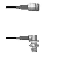 Amphenol Custom Cable Q-1W0490008084i RF Cable Assemblies N-SJ/TNC-RJ RG58 84I