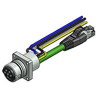 Amphenol CONEC 57-03252 Cat 5 ENP-17-1-FSPST4PEDBU4-V6-45S-RS8.33-1/1/G6/150/034