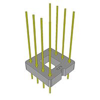 Samtec ACRK-16-01-G-S-B1-M-1 Connector Kits AccliMate(TM) IP68 Sealed Circular Receptacle Panel Assembly