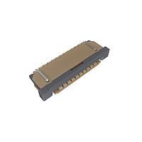 Amphenol FCI SFW11R-1STGE1LF Board Mount 1.00mm Flex Connector, SFW-R series, 11 Position, Bottom side Contact, Side Entry Surface Mount ZIF Connector, Lead Free, Selective Gold plated Terminals with Gold-plate Solder-tail.