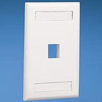 Panduit NK1FEIY Faceplate NK 1PORT SINGLE GANG FLUSH MNT FACEPLATE
