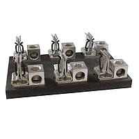 Mersen 62003J Class J Fuse Block,Class J Spring Reinforced,3 Pole,600V,200A,Side-Clip Connector