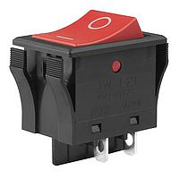 NKK Switches JWL21RC1A/UCV Rocker Switches DPST TV8 RTD RED CAP BLCK BODY HORZ "O I"