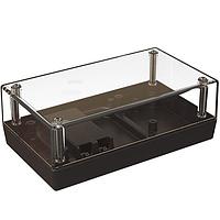 Serpac 152RC9V,BK Plastic 152RC9V Clear Top/Black Enclosure