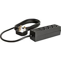 Schurter 4748.0300 Power Outlet Strips 4748 MINIBLOC cable UK 4 out 10A 70deg