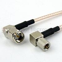 Fairview FMC0414315 RA SMA Male to RA 10-32 Male Cable RG-316 Coax