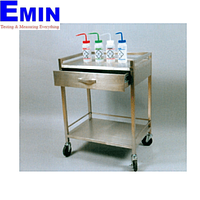 SciLab SL.Car7032 Stainless-steel Cart (1×Drawer & 2×Shelves, 75×45×h90cm)