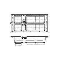 AMP Connectors - TE Connectivity 1-211992-1 Rack & Panel Connectors RECEPT ASSY,SZ 3 ARINC 600