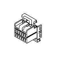 AMP Connectors - TE Connectivity 174047-1 Housings 040 MLC PLUG HSG 20P NATURAL