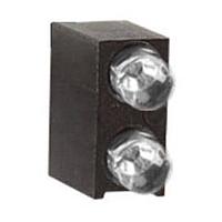 BIVAR H280CBC-Y/G LED Circuit Board Indicators LED Assembly, Right Angle, 3mm 3-Lead LED, Bi-Level, 1 Station, Bi-Color Yellow/Green, White Diffused Lens.