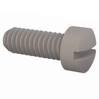 Essentra Components 010832F043 Machine Screw Fillister Slotted Screw, #8-32 Thread, 7/16 Lg