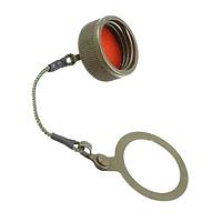 Amphenol Socapex USB3CFTVC7GF057 USB Protective Caps and Covers USB-C  Jam nut receptacle cap, aluminum shell with olive drab cadmium plating, reduced flange ring