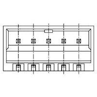 AMP Connectors - TE Connectivity 5-1775444-9 Shrouded 9 POS HDR R/A SMT