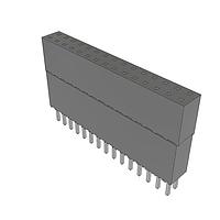 Samtec ESQ-115-44-L-D Sockets Elevated Socket Strip, 0.100" Pitch