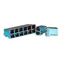 AMP Connectors - TE Connectivity 6116317-1 Modular 2X8OFFSET STK MJ SHLD,LED(G)