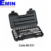 Stanley 86-531 - 22 pcs 1/2 drive 12PT metric socket set