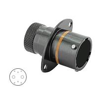 Eaton Souriau-Sunbank 8STA01226PC Connectors Square Flange Receptacle - size 12 - 8 contacts - Male
