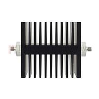 Fairview  SA18SFSF50W-40 40 dB Fixed Attenuator SMA Female To SMA Female Directional Up To 18 GHz Rated To 50 Watts With Black Aluminum Heatsink Body