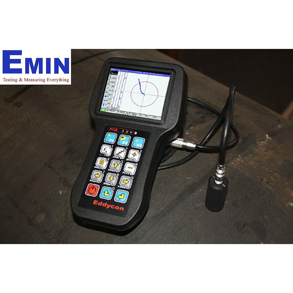 Portable eddy current and conductivity testing instrument for non-destructive inspection