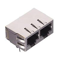 Kycon GSGX-NS7-288-457 Ganged G/JK 2PRT RT< 8P8C SHD LG T&S GT BK 457