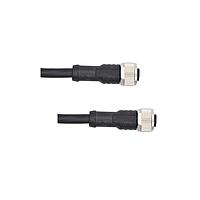 Amphenol LTW MSBP05FL-SBPFL-SB004 Sensor Cables / Actuator Cables M12 Circular Metric Connector, B Code, Plastic, 4A, 05 pins, Female Connector, Female Contact, Straight-to-Straight, Screw Thread, Overmolded Double Ended, Length 4000mm, IP68 / IP69K