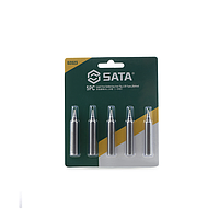 SATA 02024 5-Piece Set Of Lead-Free Soldering Iron Tips (1.6D type, flat-shaped)