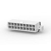 AMP Connectors - TE Connectivity 1-1586043-8 Shrouded RA HDR SCREW MNT 18P