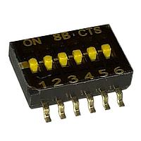 CTS Electronic Components 218-6LPST DIP Switches SPST 6 switch sections