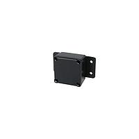 Bud Industries CU-4470-B Enclosures Econobox Diecast Aluminum Box with Mounting Bracket Black (2 X 1.3 X 2 In)