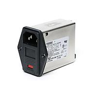 Corcom - TE Connectivity PE000SM6E AC Power Entry Modules HORZ MNT SNGL VOLT SINGLE FUSE MED PERF