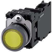 SIEMENS 3SU11320AB303FA0 Pushbutton ILLUMINATED PUSHBUTTON. YELLOW