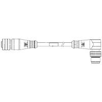 Molex 1200661598 Sensor Cables / Actuator Cables MIC 4P M/F 3.6M 90/ST 18/4 TPE