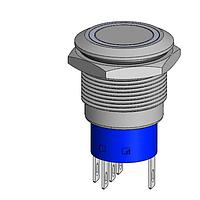 Dailywell MPB19-A0F10R-112-JQ Pushbutton Switches 19mm Metal Pushbutton Switch