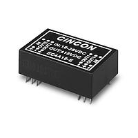 Cincon EC4A24H-E Isolated DC-DC Converter, 5 to 6 Watt, 2:1 Input Range, 36-72VDC Input, +/-12VDC Output, Non-Conductive Black Plastic, 3KVDC min. Isolation, DIP-24